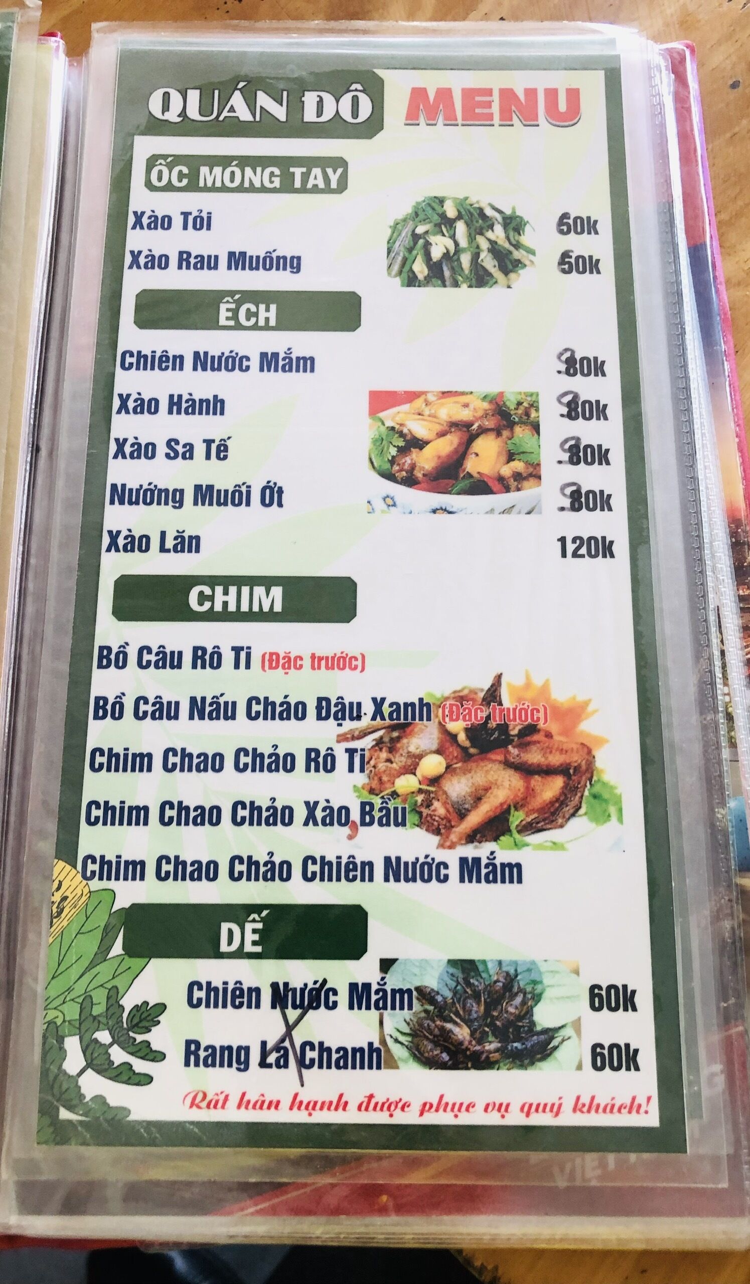 Menu 5